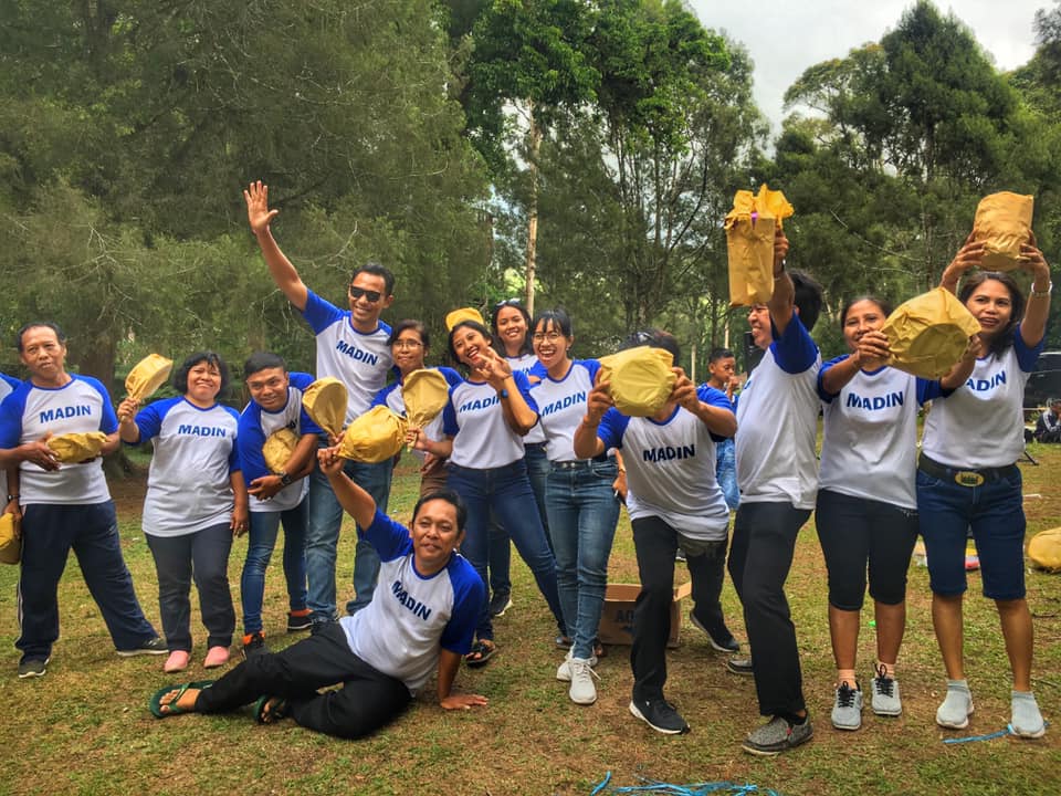 Team Building CV. Madin Pratama Dutta, Garment & Manufacture di Kebun Raya Bedugul